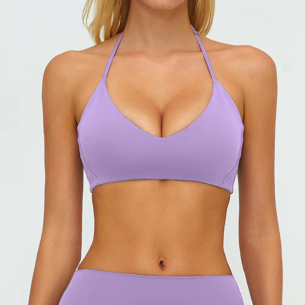 summer Yoga Bra Women's Sports Bra Breathable Vest Shock Proof Top Running Active Sportswear Bra Gym Workout Fitness Push up Top