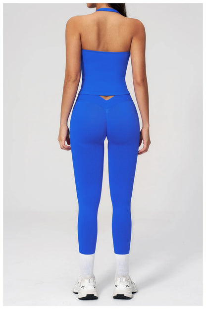 Seamless Leggings Summer Women Yoga Leggings Gym V Shaped Tight Fitness Pants Running Cycling Trousers High Waist Sports Legging