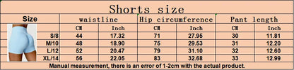 Yoga Shorts Women Scrunch Butt Yoga Pants High Waist Leggings Lift Butt Cycling Shorts Running Push Up Workout Gym Sports Shorts