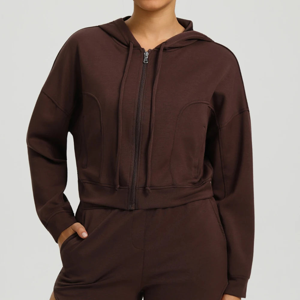Autumn and Winter Sports Jacket Women Sport Jacket Long Sleeve Shirt Workout Coat Gym Training Clothing Stretch Yoga Sportswear