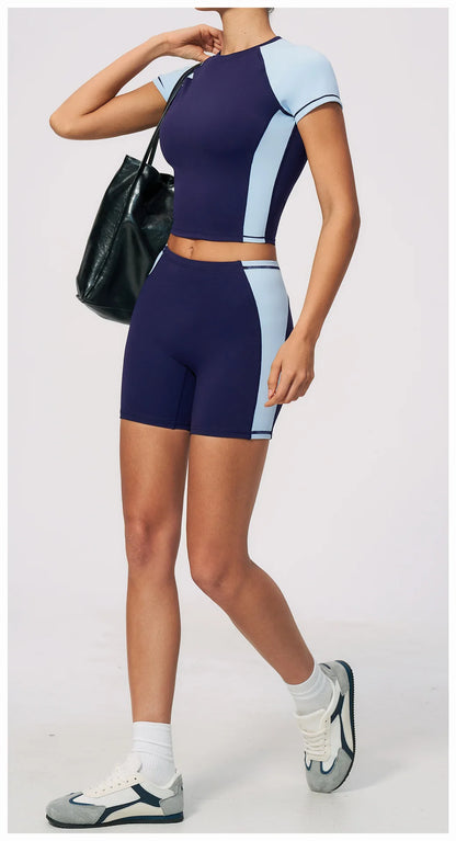 Summer Yoga Top Women Breathable Yoga Shirts Fitness Sports T-Shirts Gym Crop Top Light Weight Yoga Shirt Fitness Activewear