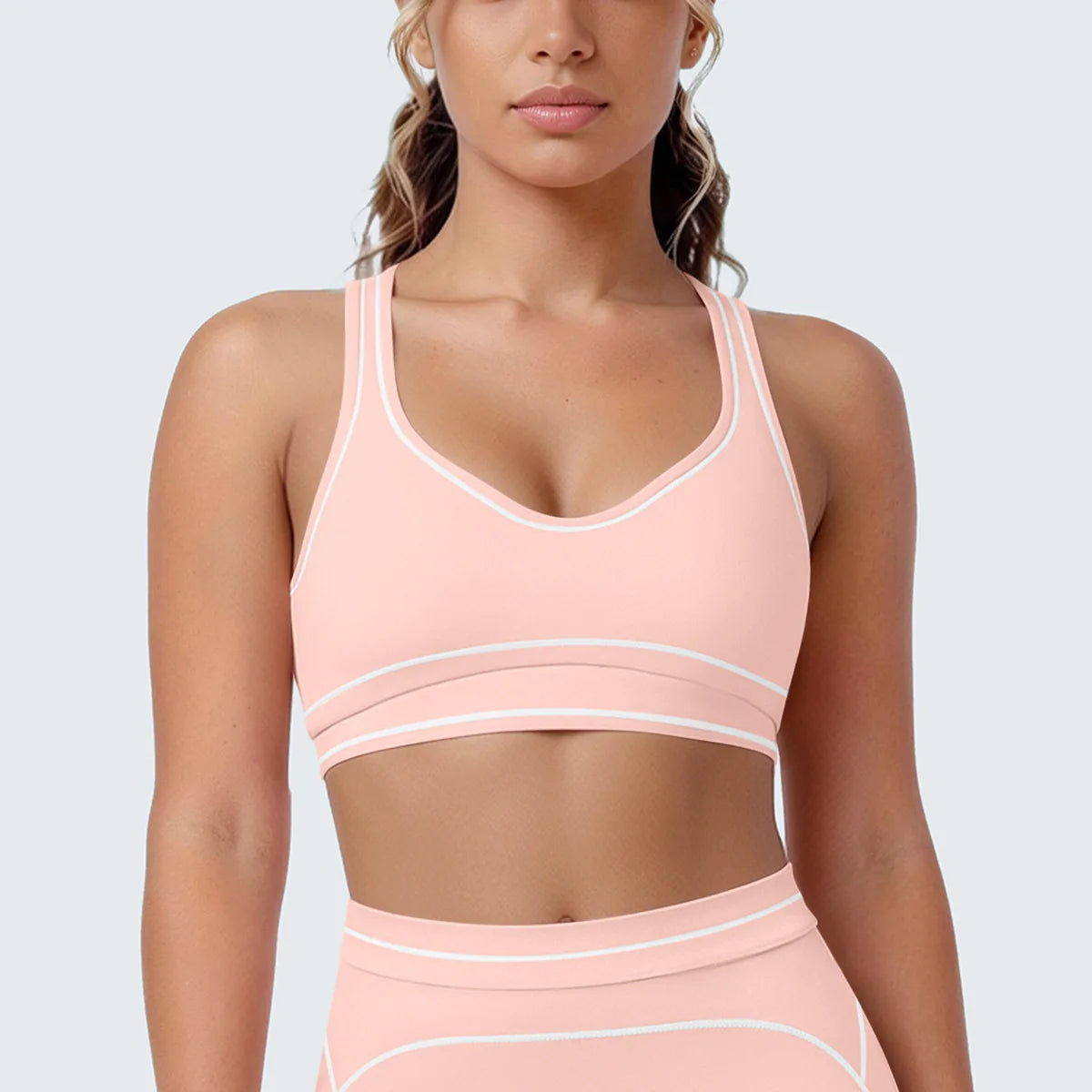 Sports Tank Top Women Sexy Fitness Bra Tights Backless Gym Clothe Underwear Yoga Bras High Running Training Shockproof Chest Pad