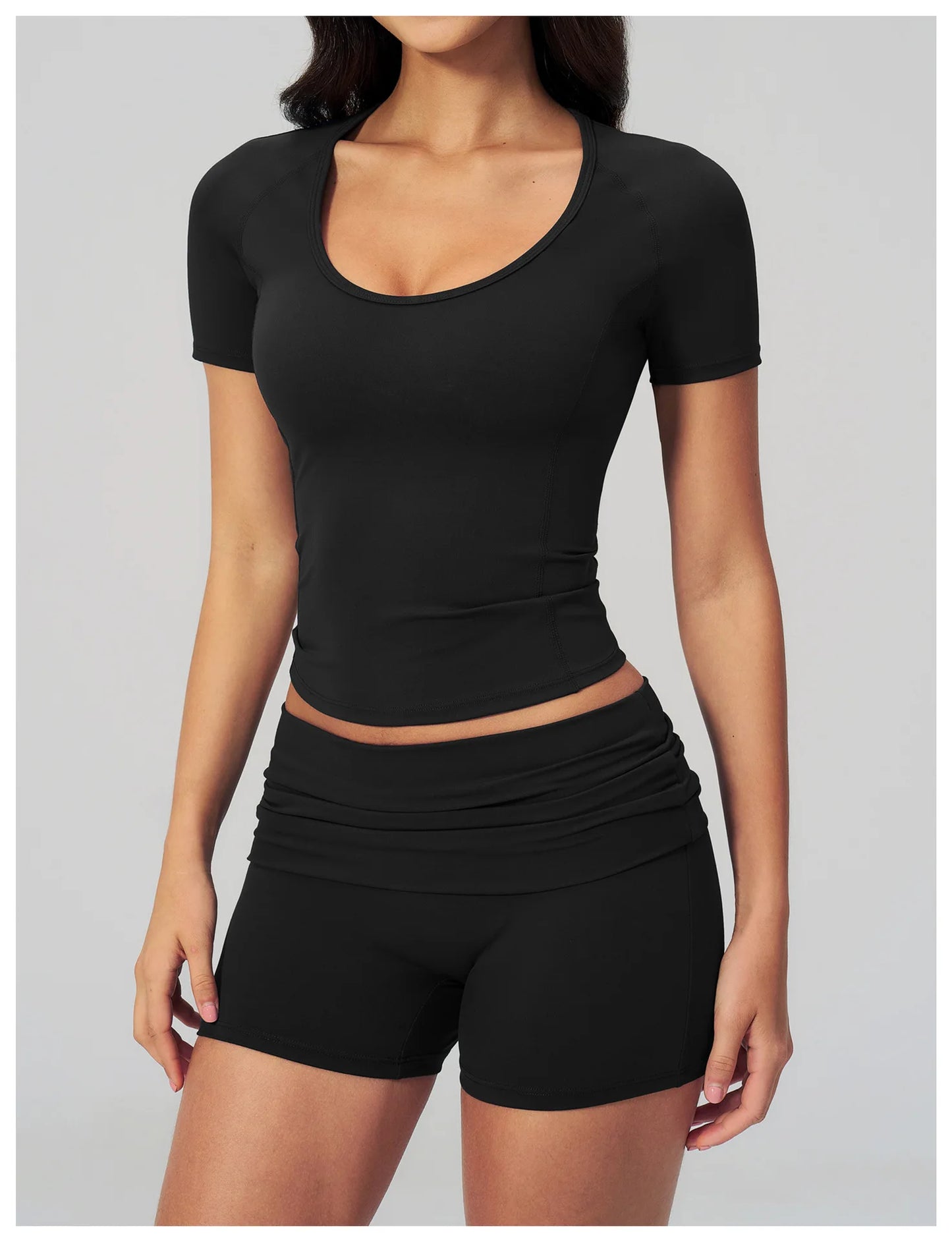 Summer Gym T-Shirt Women Short Sleeve Yoga Tops Workout Top Running Sports T Shirts Fitness Workout Tee Sports Tops Activewear