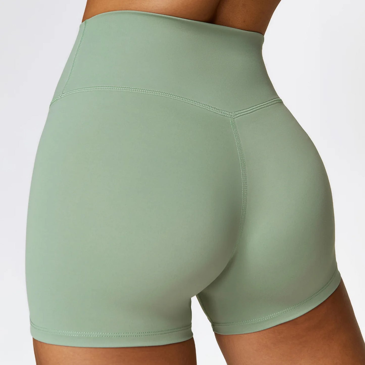 Women High Waist Yoga Shorts Running Cycling Shorts Breathable Fitness Shorts Female Summer Workout Shorts Gym Sports Tights
