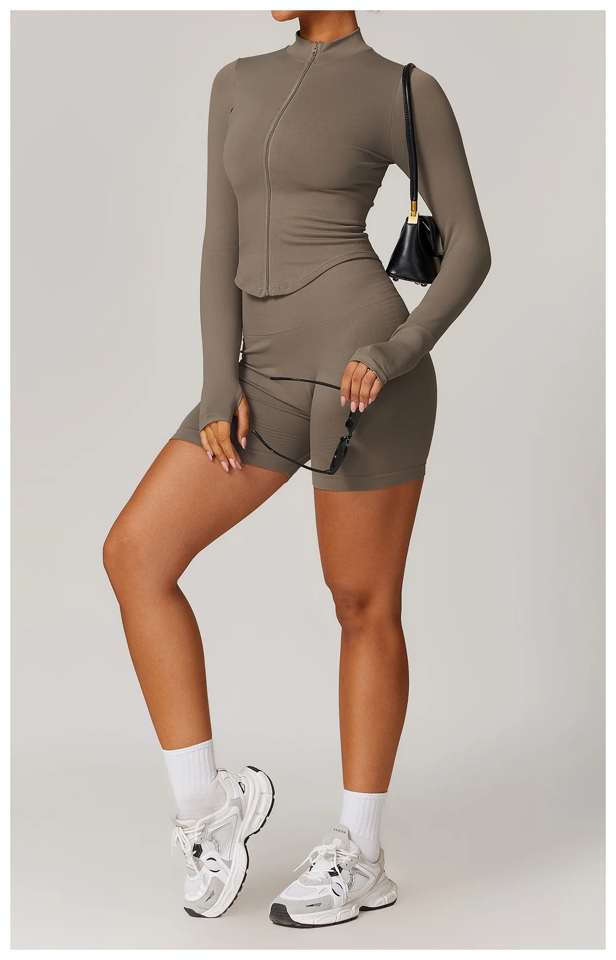 New Zipper Sports Top Women Gym Long Sleeve for Fitness Seamless Coat  Clothing Running Workout Tights Gym Tops Yoga Shirts