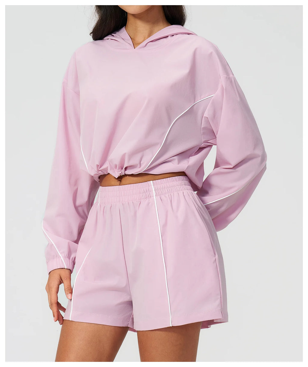 1 Pieces Women Outdoor Sports Coat Summer Sun Protection Top Yoga Long Sleeved Jacket Female Fitness Short Sun Protection Jacket