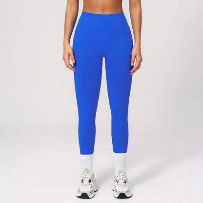 Seamless Leggings Summer Women Yoga Leggings Gym V Shaped Tight Fitness Pants Running Cycling Trousers High Waist Sports Legging