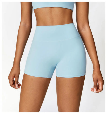Women Yoga Shorts Fitness Shorts Running Cycling Shorts Breathable Sports Leggings High Waist Summer Workout Gym Push Up Shorts