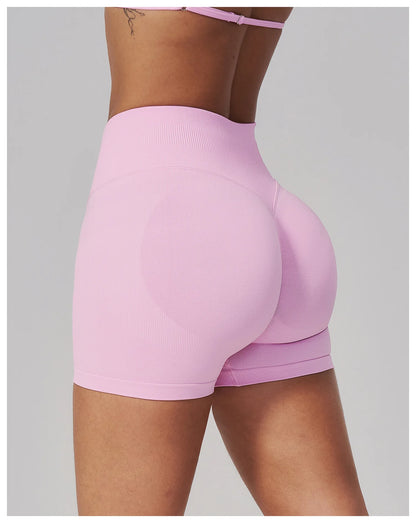 Seamless Sports Shorts Women Yoga Shorts High Waist Workout Shorts Breathable Sports Leggings Gym Shorts Running Cycling Shorts