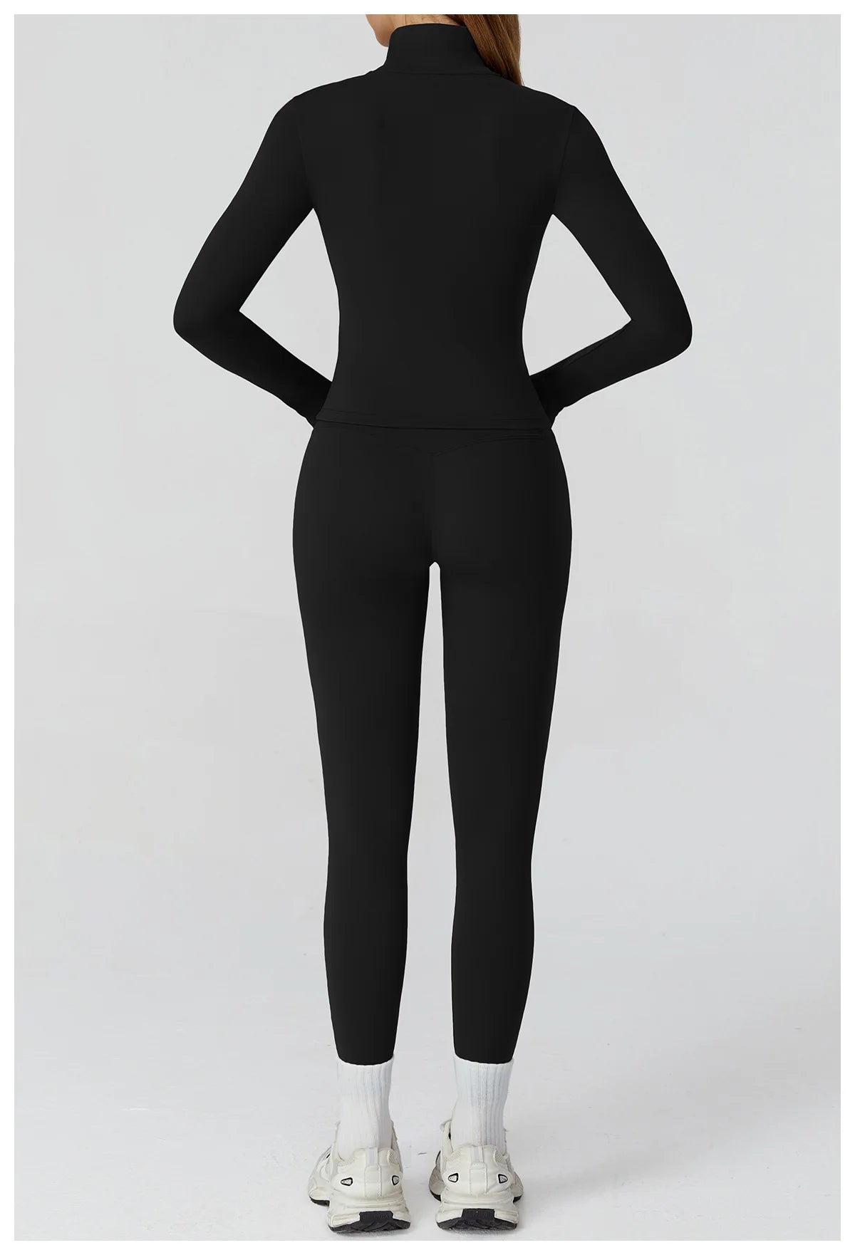 Women Zip Fitness Clothes Long Sleeve Sports Jacket Stand-up Collar Yoga Shirt Quick Dry Gym Top Outdoors Sunscreen Running Coat