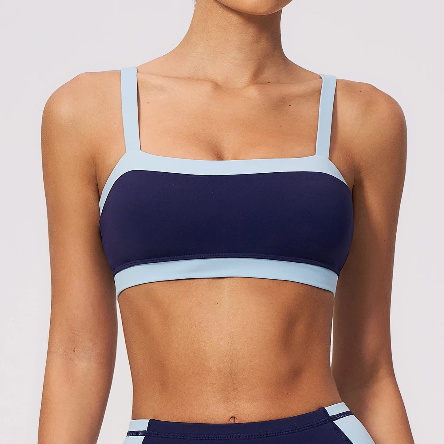 Summer  Yoga Bra Women's Fitness Sport Underwear Breathable Breathable Sports Tops Beauty Back Workout Bra Shockproof  Crop Top