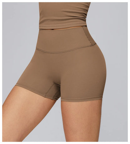 Women High Waist Yoga Shorts Running Cycling Shorts Breathable Fitness Shorts Female Summer Workout Shorts Gym Sports Tights