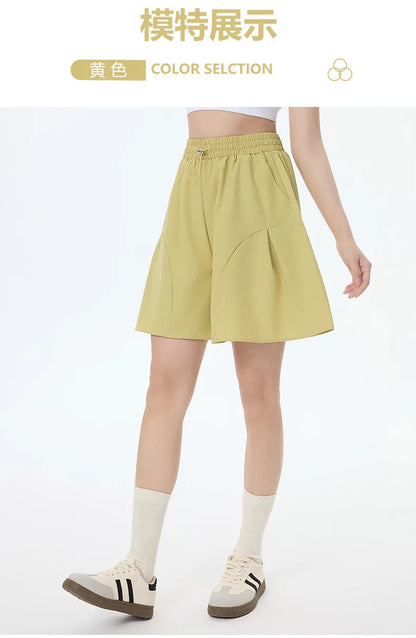 Female Yoga Wide-leg Shorts Workout Running Women FitnessWorkout Short For Ladies Gym Shorts Fitness Sportwear Summer Yoga Short