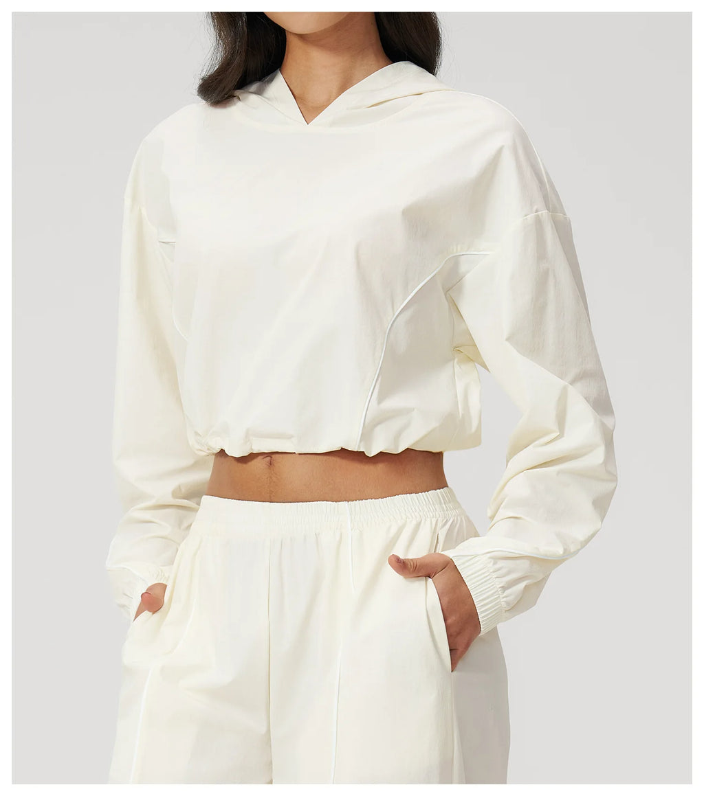 1 Pieces Women Outdoor Sports Coat Summer Sun Protection Top Yoga Long Sleeved Jacket Female Fitness Short Sun Protection Jacket