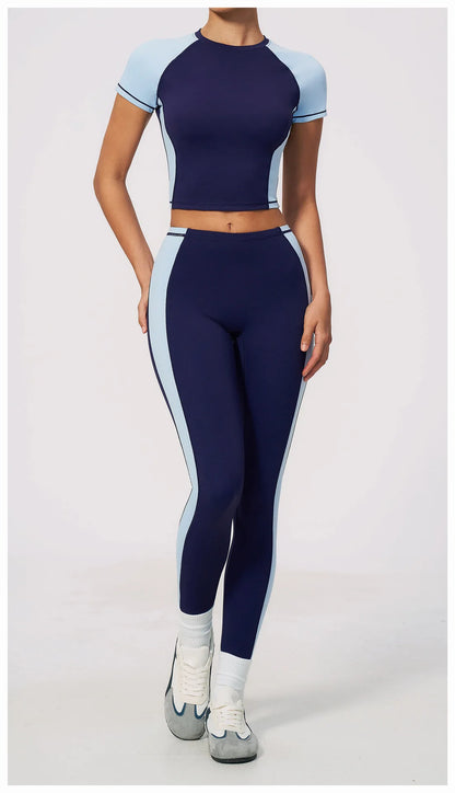 Summer Yoga Top Women Breathable Yoga Shirts Fitness Sports T-Shirts Gym Crop Top Light Weight Yoga Shirt Fitness Activewear
