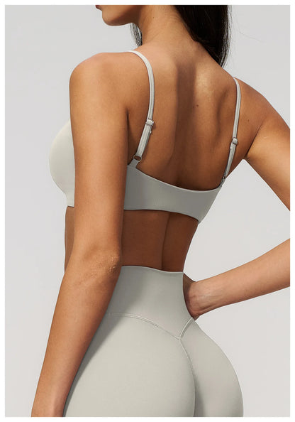 Summer Yoga Bra Women Shockproof Top Breathable Sports Bra Running Push Up Top Female Gym Workout Yoga Underwear Fitness Vest