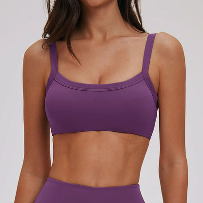 Women's Sports Underwear Lnvisible Bra Breathable Comfortable Elastic Shockproof Underwear Without Steel Rings Sports Underwear