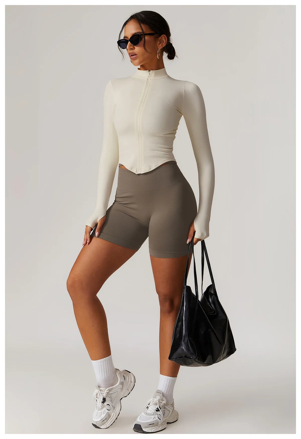 New Zipper Sports Top Women Gym Long Sleeve for Fitness Seamless Coat  Clothing Running Workout Tights Gym Tops Yoga Shirts