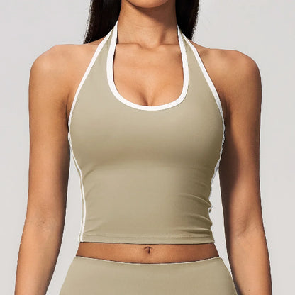 Summer Yoga Vest Women Fitness Quick-Dry Sports Top Workout Shockproof Yoga Vest Sexy Running Sports Tops Outdoors Fitness Bra