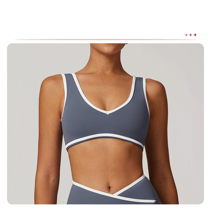 New Women Sports Bra Back High Impact Workout Sport Top Crop Fitness Wear For Yoga Gym Brassiere Sportswear Gym Push Up Bra