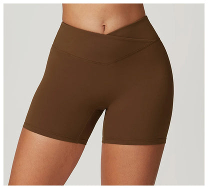 Yoga Shorts Women Fitness Shorts Running Cycling Shorts Quick Drying Sports Leggings High Waist Summer Workout Gym Push-up Short