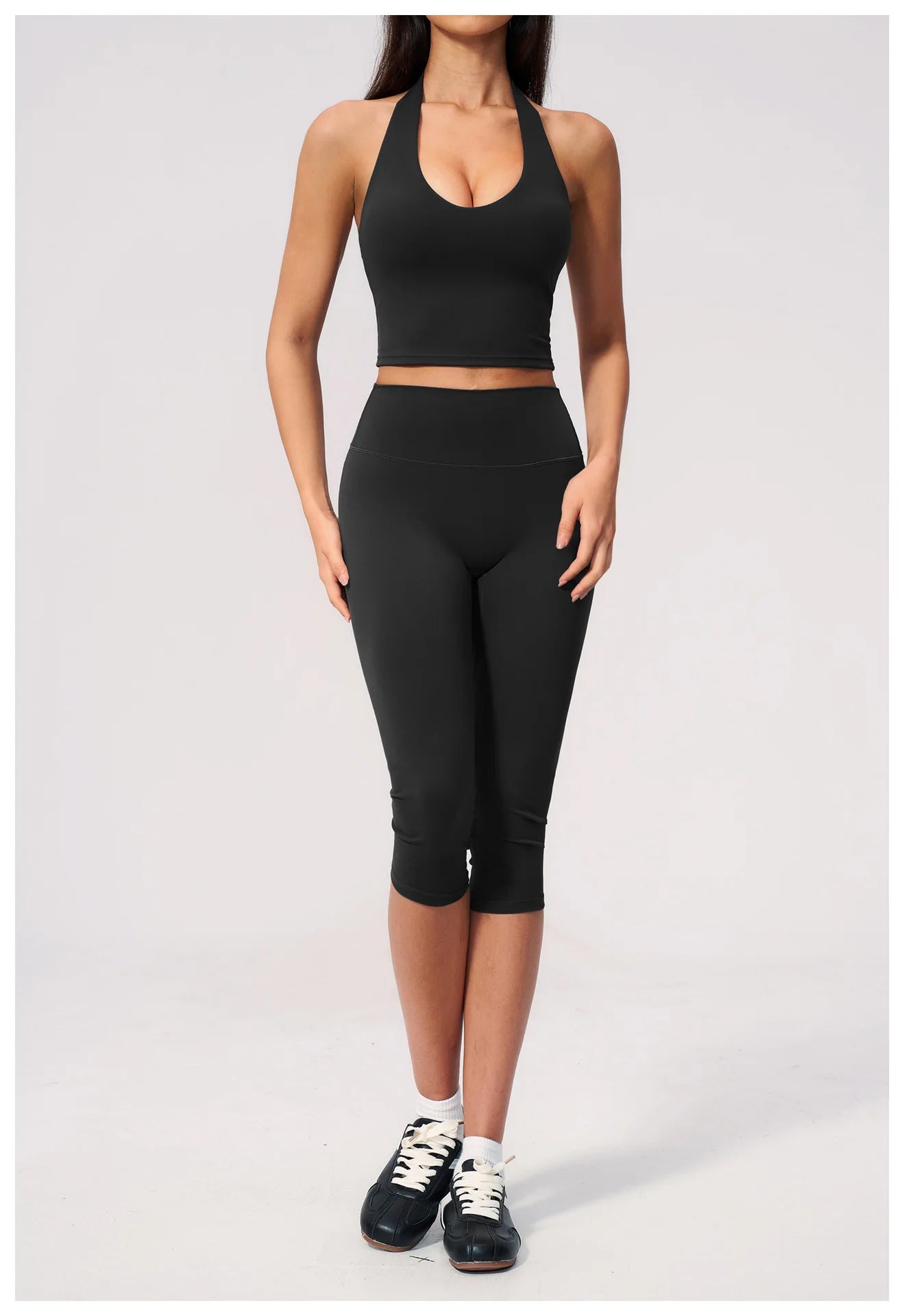 Summer New Yoga Bra Women Sports Shockproof Bra Sexy V-Neck Fitness Underwear Female Backless Sports Bra Gym Push Up Workout Top