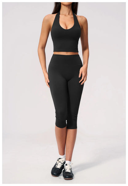 Summer New Yoga Bra Women Sports Shockproof Bra Sexy V-Neck Fitness Underwear Female Backless Sports Bra Gym Push Up Workout Top