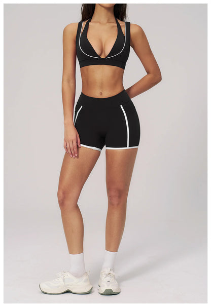Summer Sexy Gym Top Women's Sports Bra Breathable Sports Underwear Running Shockproof Yoga Bra Female Fitness Bra Workout Top