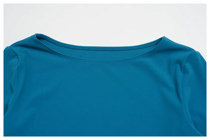 Women Yoga T-shirts Fitness Sports Long Sleeve Running High Elastic Workout Shirts Gym Sports Shirts Female Crop Top Yoga Tops