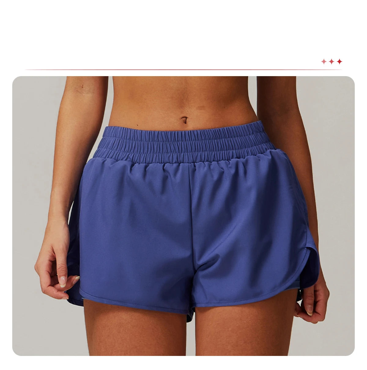 Running Shorts 2024 Summer Women Sports Shorts Lining 2 In 1 Quick-dry Yoga Shorts Breathable Fitness Shorts High Waist Fitness