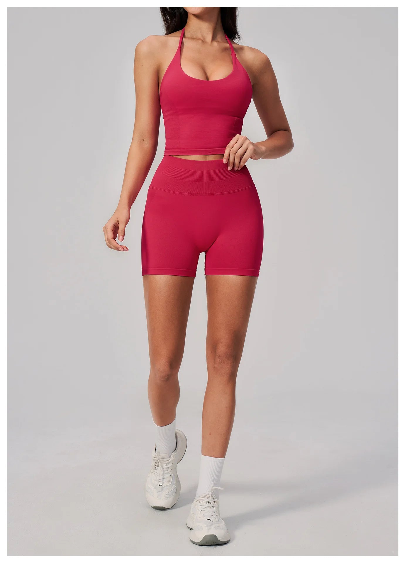 Seamless Sports Shorts Women Yoga Shorts High Waist Workout Shorts Breathable Sports Leggings Gym Shorts Running Cycling Shorts