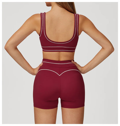 Yoga Bra Women's Shockproof Sports Bra Summer Top Push Up Fitness Underwear Female Sport Tops Breathable Running Vest Bralette