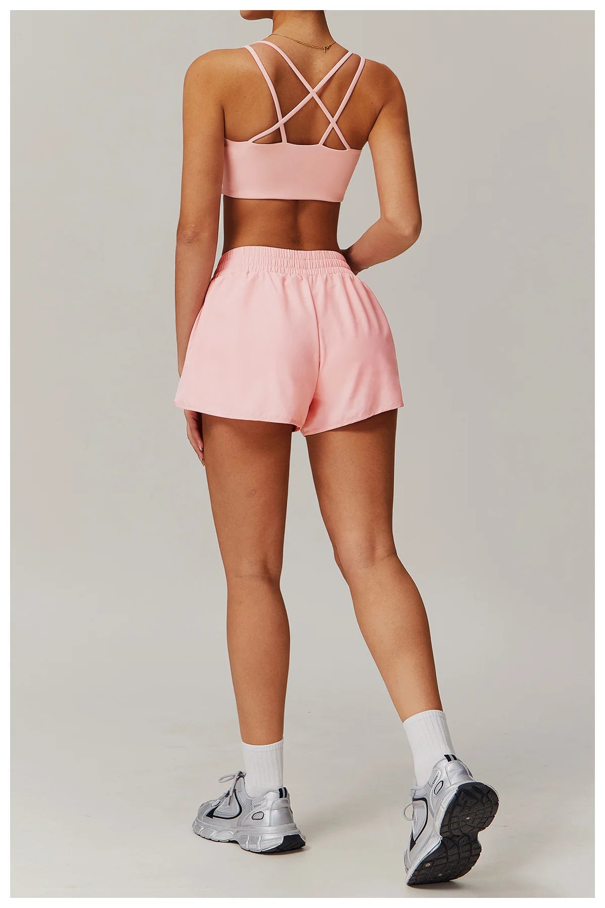 Running Shorts 2024 Summer Women Sports Shorts Lining 2 In 1 Quick-dry Yoga Shorts Breathable Fitness Shorts High Waist Fitness