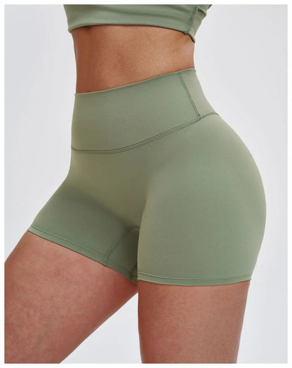Women High Waist Yoga Shorts Running Cycling Shorts Breathable Fitness Shorts Female Summer Workout Shorts Gym Sports Tights