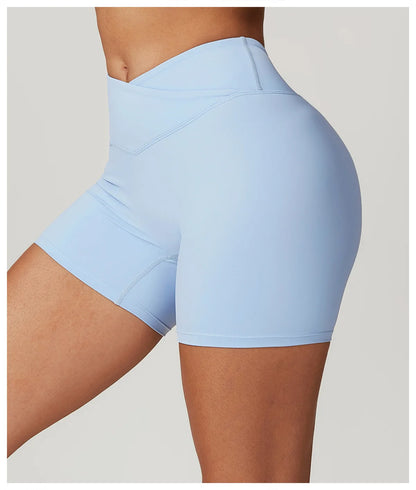 Yoga Shorts Women Fitness Shorts Running Cycling Shorts Quick Drying Sports Leggings High Waist Summer Workout Gym Push-up Short