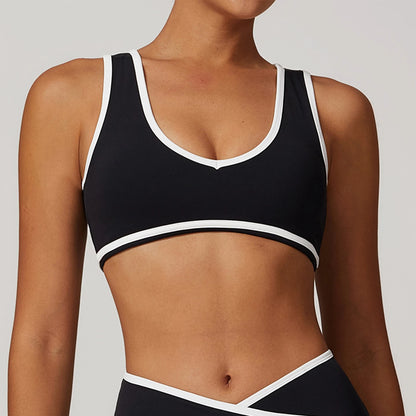 New Women Sports Bra Back High Impact Workout Sport Top Crop Fitness Wear For Yoga Gym Brassiere Sportswear Gym Push Up Bra