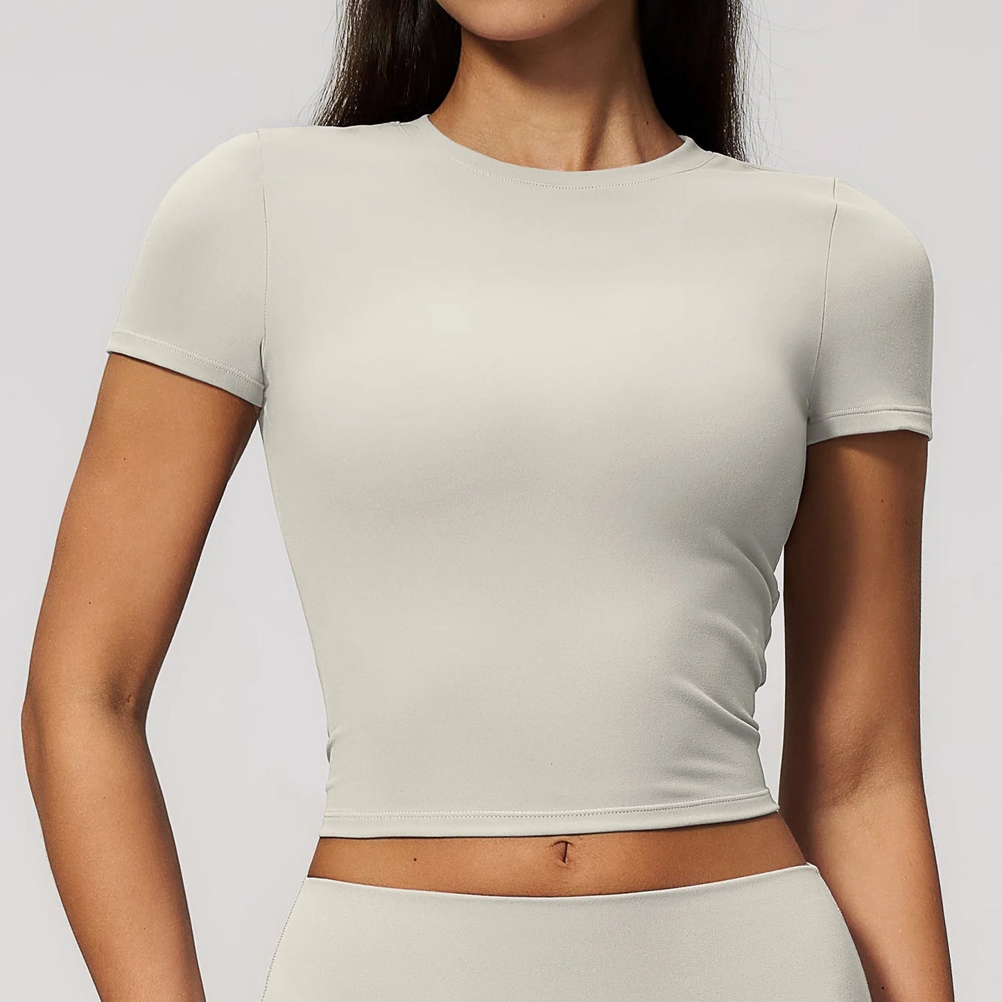 Women Yoga Top Sport T Shirts Fitness Clothes Quick-Drying Short Sleeve Yoga Shirt Gym Workout Top Running Active Wear Sport Top