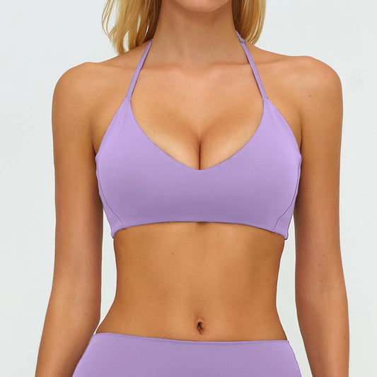 summer Yoga Bra Women's Sports Bra Breathable Vest Shock Proof Top Running Active Sportswear Bra Gym Workout Fitness Push up Top