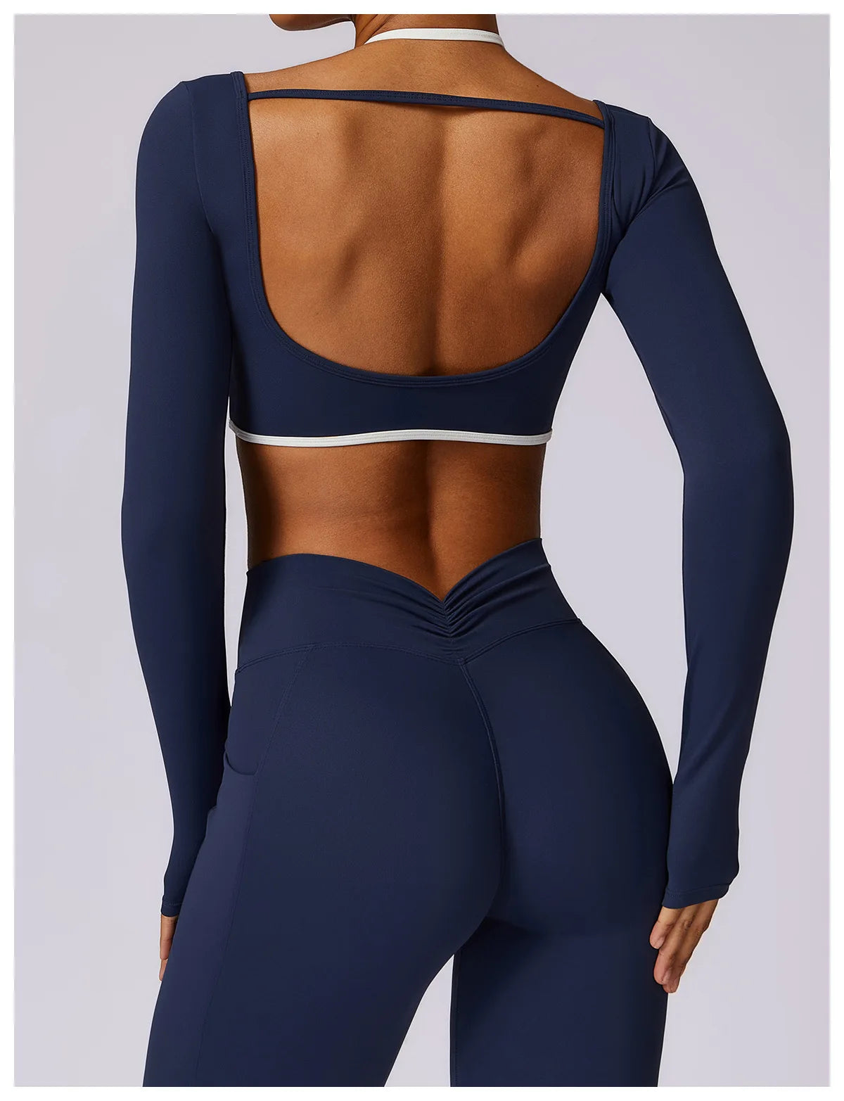 Women's Solid Sport Shirts High Elastic Gym Yoga Top Breathable Long Sleeve Yoga Top Slim Fitness Sports Dry Sportswear Yoga Top