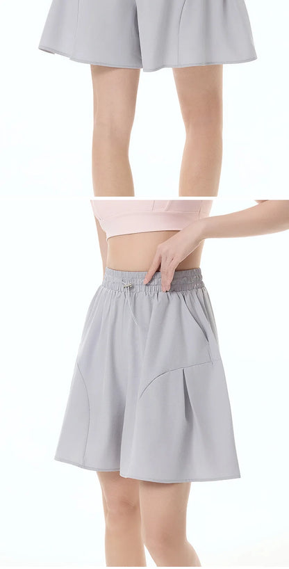 Female Yoga Wide-leg Shorts Workout Running Women FitnessWorkout Short For Ladies Gym Shorts Fitness Sportwear Summer Yoga Short