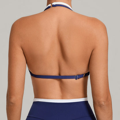 Sportswear Woman's Gym Underwear Stretch Shoulder Strap Fitness Sports Bra Breathable Female Top Yoga Sport Bra Outdoor Jogging