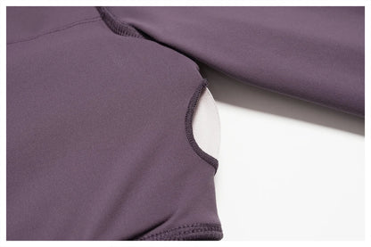 Women's Yoga T-Shirt Deep V Long Sleeve Sports Tops Gym Workout Shirts Breathable Fitness Yoga Top Female Running Push Up Shirts