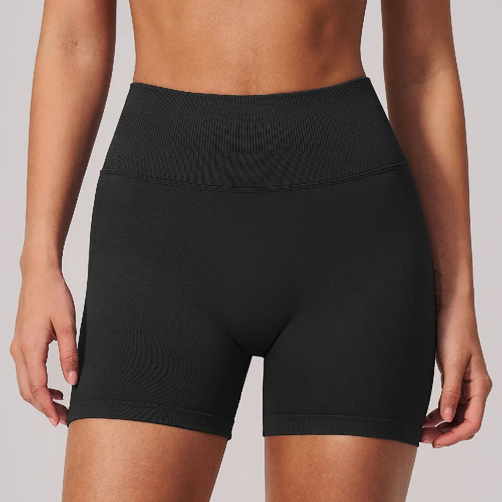 Seamless Sports Shorts Women Yoga Shorts High Waist Workout Shorts Breathable Sports Leggings Gym Shorts Running Cycling Shorts