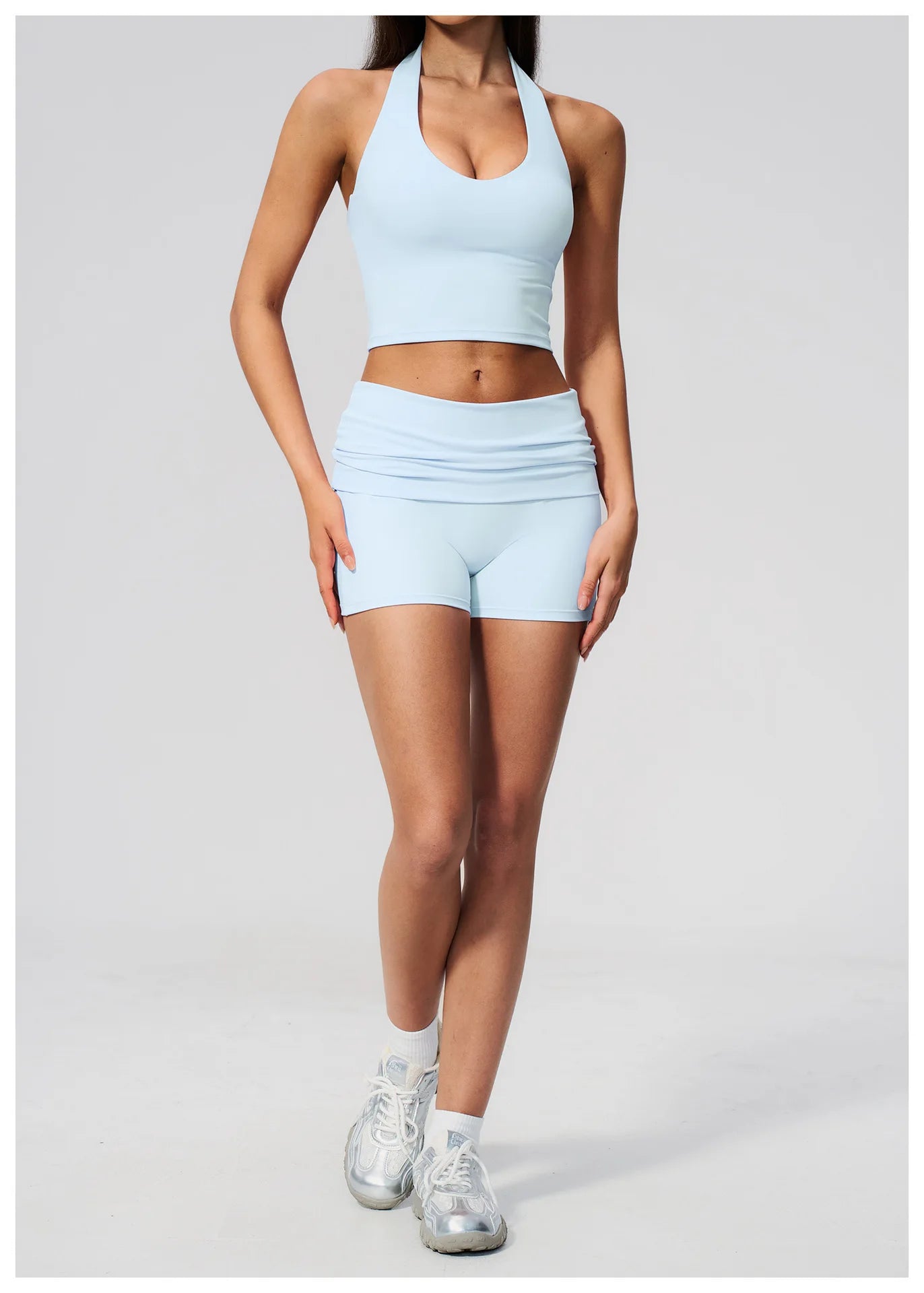 Summer New Yoga Bra Women Sports Shockproof Bra Sexy V-Neck Fitness Underwear Female Backless Sports Bra Gym Push Up Workout Top