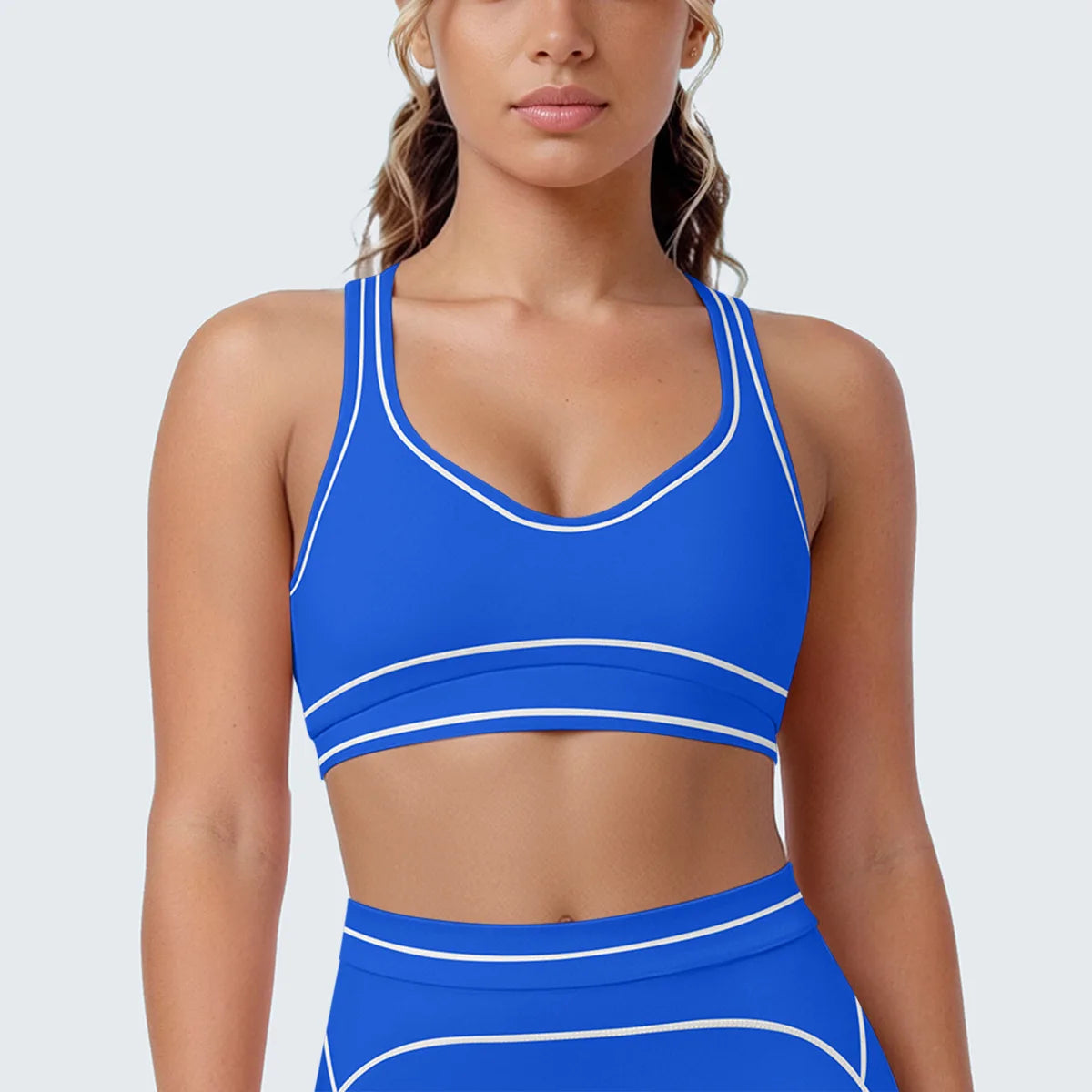 Sports Tank Top Women Sexy Fitness Bra Tights Backless Gym Clothe Underwear Yoga Bras High Running Training Shockproof Chest Pad