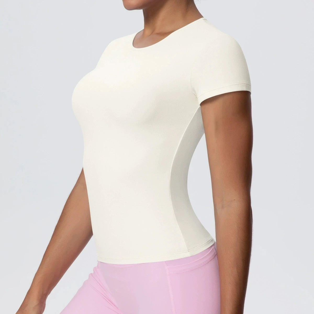 Best Selling New Models Yoga T-Short Sleeve Athletic Yoga Running Sexy Summer Gym Workout Quick Dry Stretchy Tees Tops Baselayer