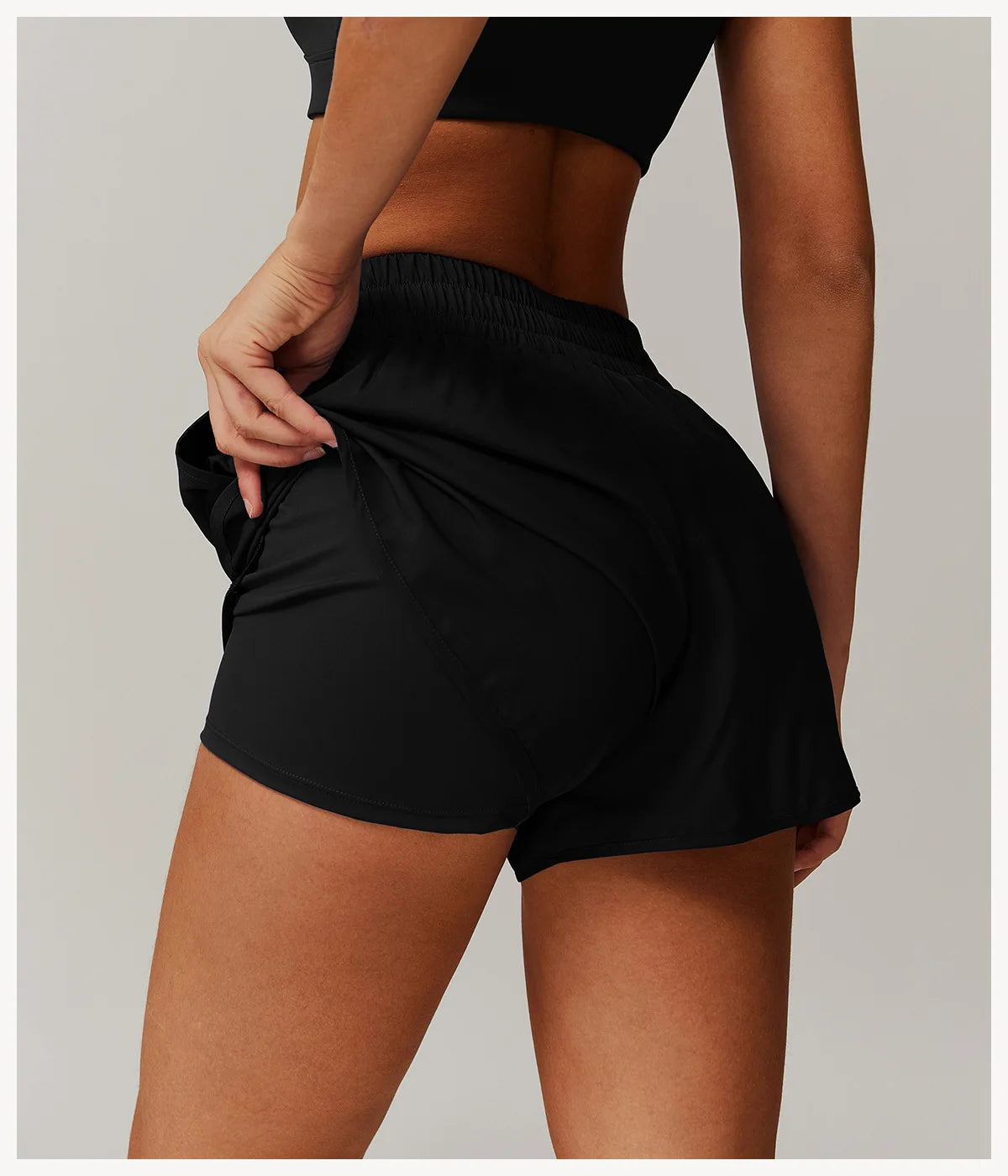 Running Shorts 2024 Summer Women Sports Shorts Lining 2 In 1 Quick-dry Yoga Shorts Breathable Fitness Shorts High Waist Fitness