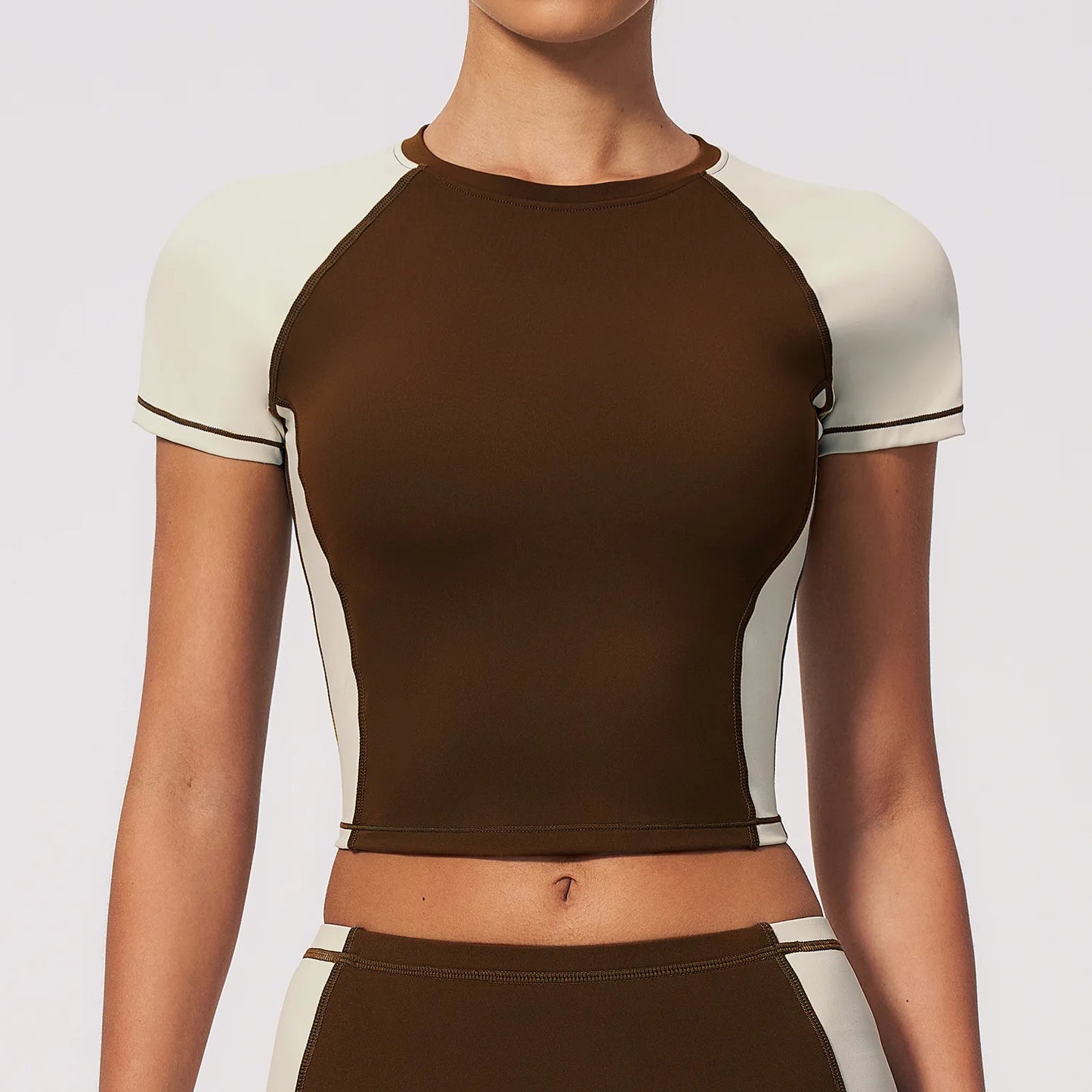 Summer Yoga Top Women Breathable Yoga Shirts Fitness Sports T-Shirts Gym Crop Top Light Weight Yoga Shirt Fitness Activewear