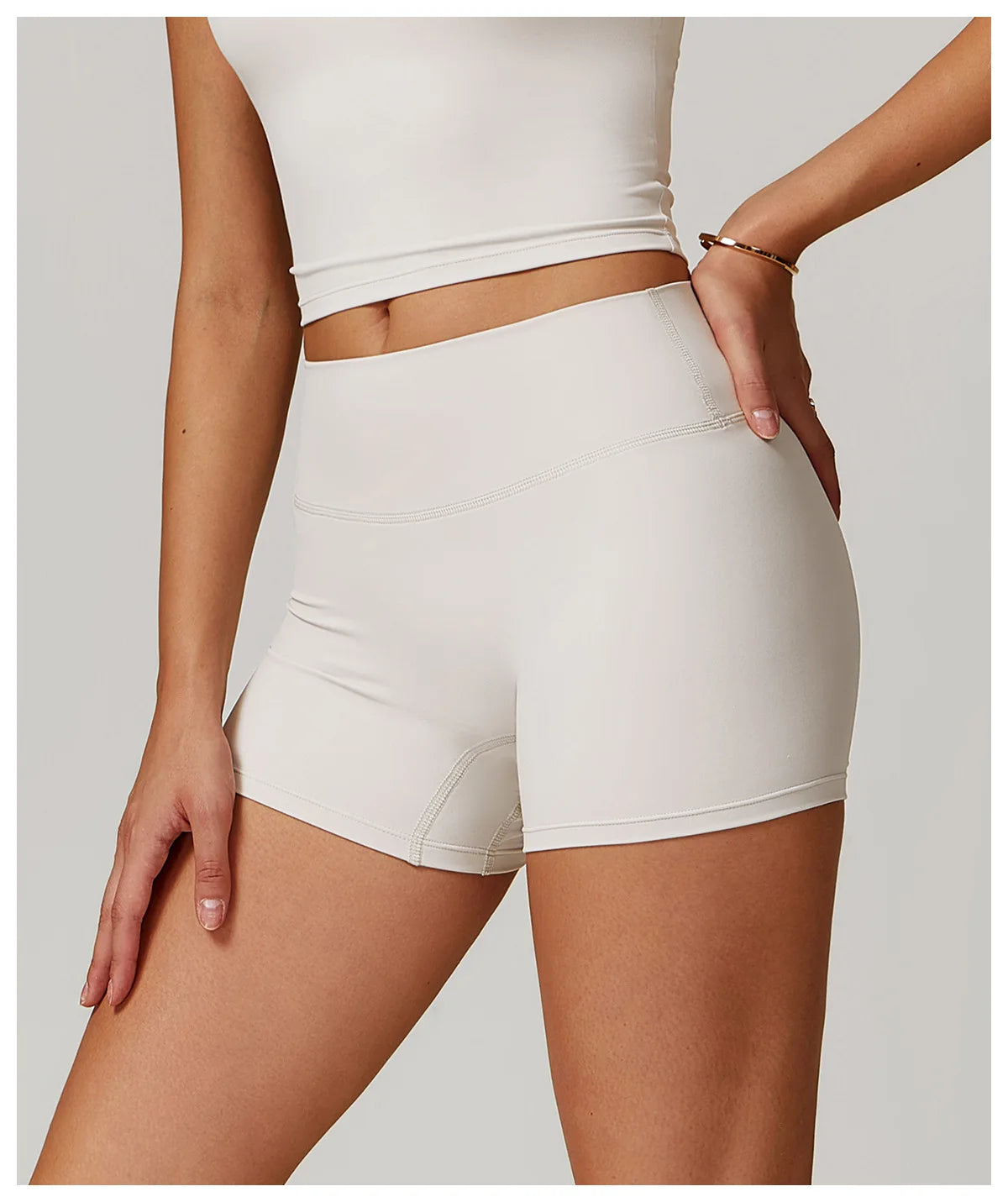 Women High Waist Yoga Shorts Running Cycling Shorts Breathable Fitness Shorts Female Summer Workout Shorts Gym Sports Tights