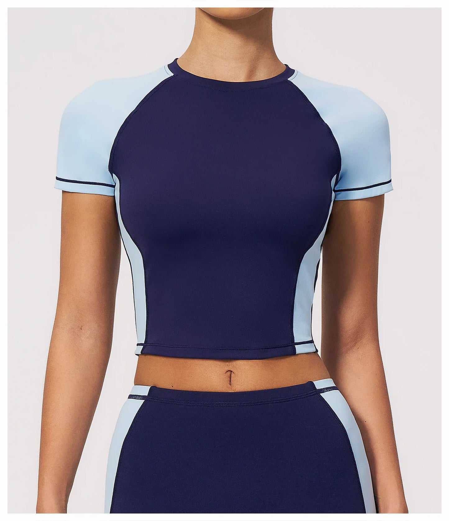 Summer Yoga Top Women Breathable Yoga Shirts Fitness Sports T-Shirts Gym Crop Top Light Weight Yoga Shirt Fitness Activewear